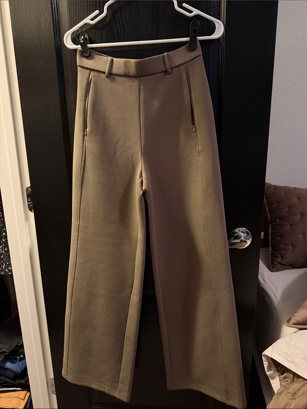 NWOT - OGL Stretch Cotton Blend Slimming High Rise Wide Leg Pant